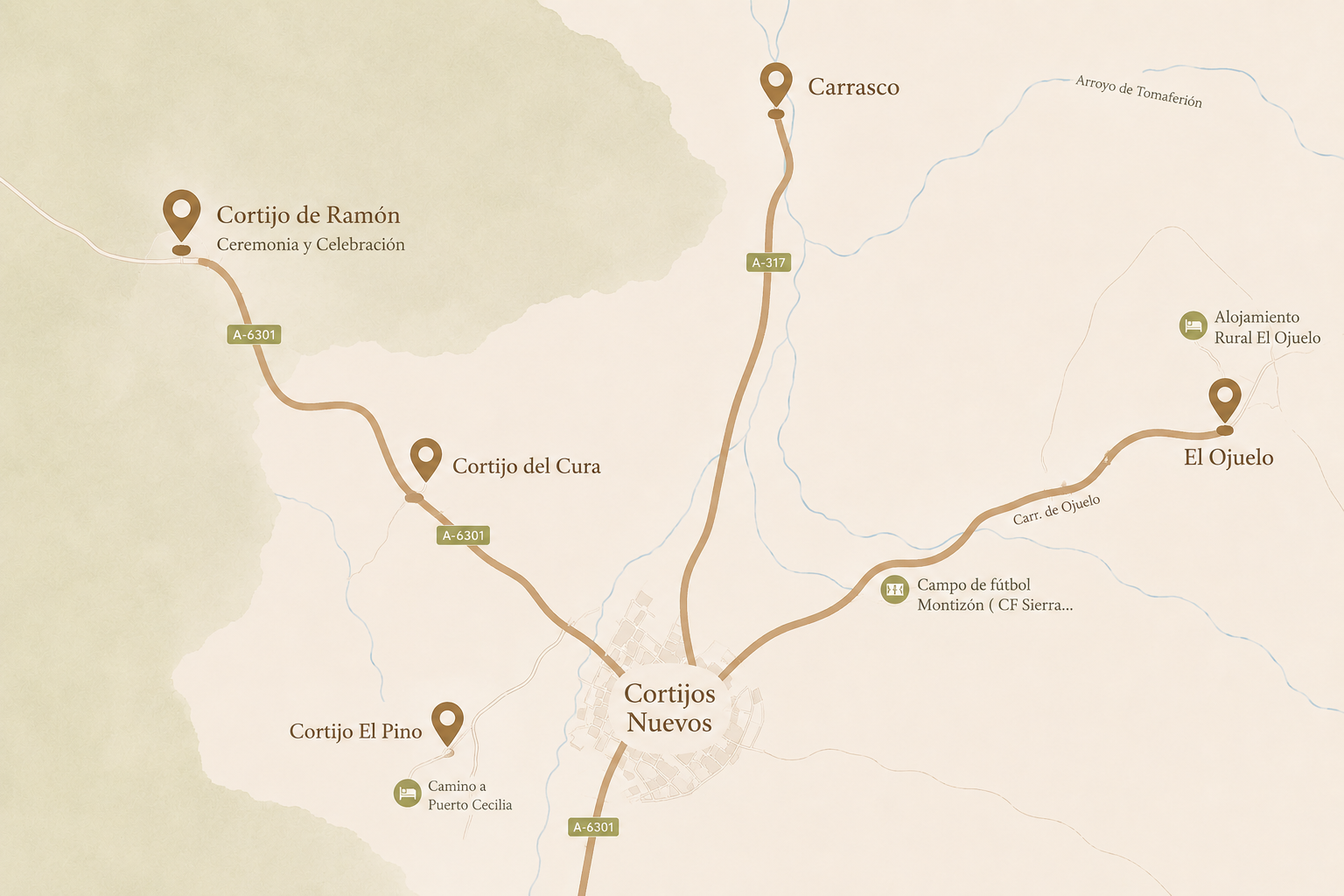 Mapa de alojamientos